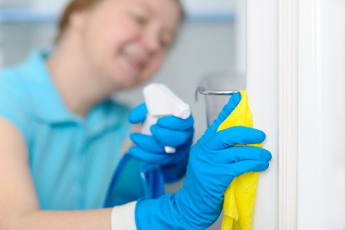 Stain removal treatment on a carpet by Cheam carpet cleaners